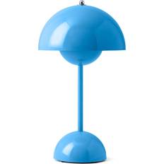 Verner panton ip44 &Tradition Flowerpot VP9 Swim Blue Bordslampa 29.5cm