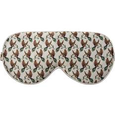 Schlafmasken Fan Palm Eye Mask Cream Hummingbird 100% Mulberry Silk