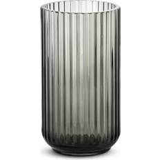 Lyngby vase 20 Lyngby Classic Grey Black Vase 20cm