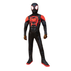 Super Heroes & Villains Costumes Spirit Halloween Kid's Miles Morales Spider-Man Deluxe Costume