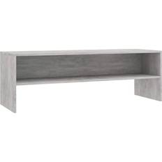 vidaXL Chipboard Concrete Gray Meuble TV 120x40cm