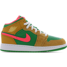 Nike Air Jordan 1 Mid SE GS - Chutney/Lucky Green/Hot Punch/Celestial Gold