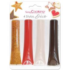 Emporte-pièces ScrapCooking 4 pieces of parts markers: gold, chocolate Ausstechform