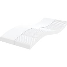 vidaXL Espuma De 7 Zonas Dureza 20 ILD Blanco 80x200 cm Colchón de Poliéter