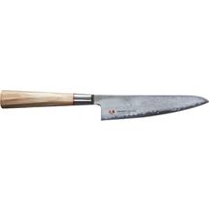 Suncraft Senzo Twisted Octagon Kochmesser 14,3 Damaststahl Griff Pakkaholz Kochmesser 14 cm