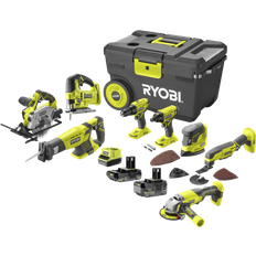 Ryobi Porakoneet ja Ruuvimeisselit Ryobi Jumbo Kit R18CK8-242TJ