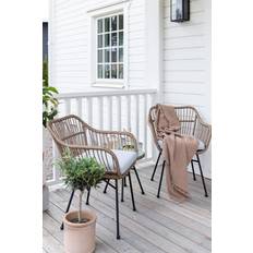 Naturfarvet Cafésæt Havemøbler Venture Home Conversation Café-Set, 1 Tisch einschl. 2 Stühle