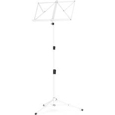 White Note Racks Gravity GNS441W Compact Folding Music Stand with Bag White