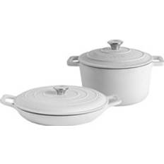 Cookware Argon Tableware 2 Cast Casserole Set with lid