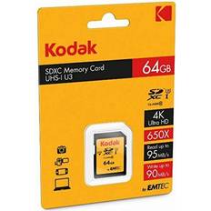 64gb sdxc Kodak SDXC 64 GB Class10 U3 64 GB SDXC UHS-I klass 10 minneskort – minneskort 64 GB, SDXC, klass 10, UHS-I, 95 MB/s, svart