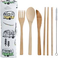 1 pcs Cutlery Sets Puckator Wildwood Caravan Cutlery Set 6pcs