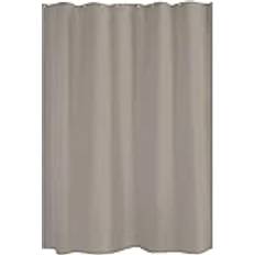 Polyester Rideaux de Douche Homebain Rideau De Douche Uni Coloris Taupe