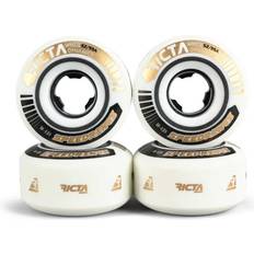 Weiß Rollen Ricta Wheels Speedrings Slim 99a Skateboard-Räder, weiß 52 mm