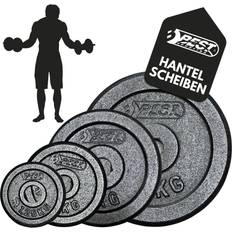 Støbejernsvægt Sort 2x1,25 kg Fi 30mm