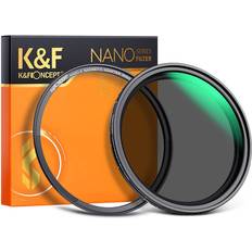 Verde Filtros de lente K&F Concept K&amp F 52mm Nano-X ND2-32 1-5 Stop Magnetic Variable ND Lens Filter