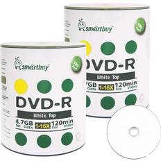 Smartbuy Smartbuy 200-disc 4.7gb/120min 16x dvd-r white top blank data recordable medi