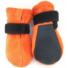 Basic Paws Fleece Dog Shoes Short S 4-pack