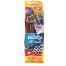 Gillette Blue 3 Usa&Getta Plus 6 Pezzi 2 gratis, Rasoi Usa e Getta Blue 3