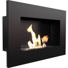 Kratki Gashaarden Kratki Wall mounted Bioethanol fireplace DELTA black TÜV Zwart