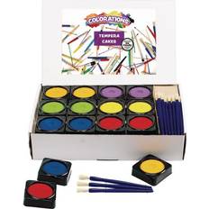 Orange Crayons Colorations 36 Individual Tempera Cake Classroom Pack