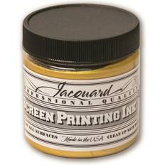 Gold Textile Paint Jacquard Professional Screen Printing Ink 4 oz. Solar Gold