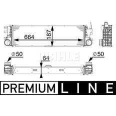 Tratamiento del Aire Mahle ORIGINAL CI 180 000P Intercooler MERCEDES-BENZ: Vito Tourer, Vito Furgón, Clase V