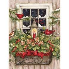 Artigianato Lang 18-Count Window Box Snow Cards