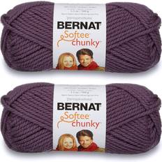 Yarn & Needlework Supplies Spinrite 161128-28323 softee chunky yarn-dark mauve 3pk