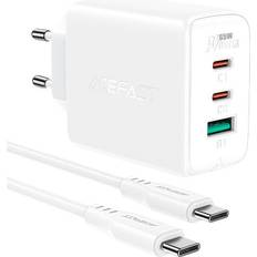 Batteri a13 Acefast oplader A13 PD 65W, 2x USB-C USB Hvid