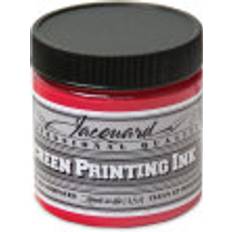 Textile Paint Jacquard Screen Printing Ink Opaque Red, 4 oz