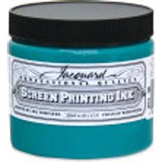 Textile Paint Jacquard Screen Printing Ink Turquoise, 16 oz