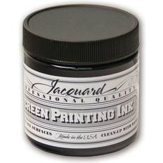 Textile Paint Jacquard Screen Printing Ink Black, 4 oz