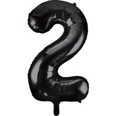 Ballons Unique Party 55862 34' Giant Black Foil Number 2 Balloon