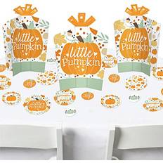 Orange Party Decorations Big Dot of Happiness Little Pumpkin Birthday Party & Baby Shower Terrific Table Centerpiece Kit 30 Ct Orange Orange