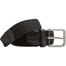 Elastane/Lycra/Spandex - Uomo Cinture Jack & Jones Spring Woven Belt Gift Box - Black