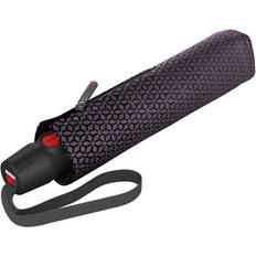 Knirps Kompaktparaplyer Knirps T.200 Medium Duomatic Focus Black, Focus svart