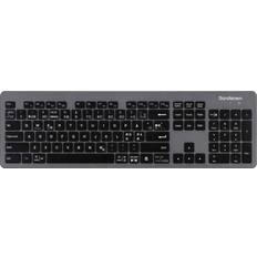 Sandstrøm Trådløs Tastaturer Sandstrøm slankt trådløst tastatur grå/sort