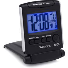 Alarm Clocks Westclox Westclox 72028 Fold-Up Travel Alarm Clock, Medium, Black