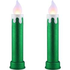 Mr. Christmas Set of 2 Blow Mold Candle