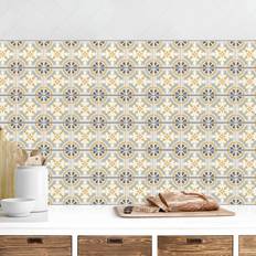 Quadrato Piastrelle Crédence Cuisine Morrocan Tiles In Blue And Ochre II