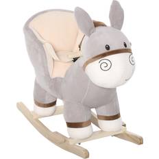 Metal Classic Toys Qaba Rocking Horse, Metal in Gray, Size 22.75 H x 24.0 W x 13.5 D in Wayfair Gray