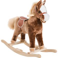 Metal Classic Toys Qaba Rocking Horse, Metal in Brown, Size 24.5 H x 29.25 W x 13.0 D in Wayfair Brown