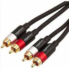 2-male to 2-male rca twin cable gold plated