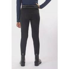 Ridesport Bukser Børnetøj QHP Kid's Riding leggings Eden - Black
