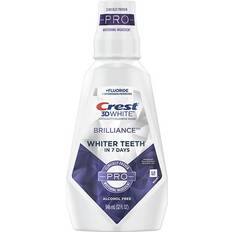 Dental Care Crest 3D White Brilliance Pro Whitening Mint Mouthwash 1L Alcohol Free