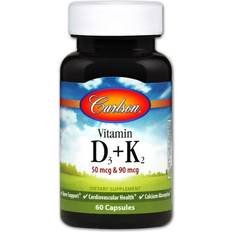 Vitamin k2+d3 60 caps Carlson Vitamin D3 + K2 60 st