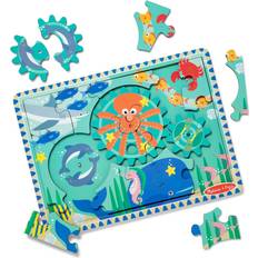 Melissa & Doug Pussel Melissa & Doug Växelpussel i trä Under vatten 18 delar Spel pussel Unisex Flerfärgad 30.353 x 22.733 0.254