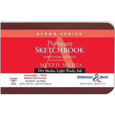 White Sketch & Drawing Pads Stillman & Birn Alpha Softcover Sketchbook 14cm x 8.9cm 48 Sheets