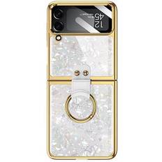 SaharaCase Marble with Ring for Samsung Galaxy Z Flip4 White CP00296