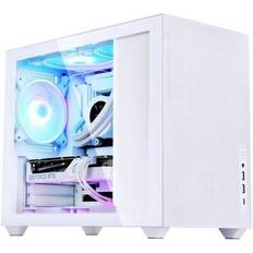 Computer Cases SAMA IM01 Pro White Tempered Glass Micro ATX Mid Tower Case USB 3.0 2 x 120 mm